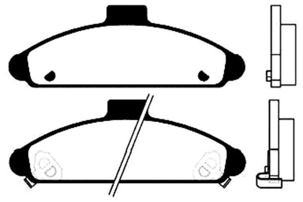 KAVO PARTS Комплект тормозных колодок, дисковый тормоз BP-3005